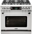 Capital Cooking - 36  Capital Connoisseurian Dual Fuel Range - Self Clean - 19K BTU - 4 Sealed Burners w  12  Griddle (centered) - CSB362G2 For Cheap