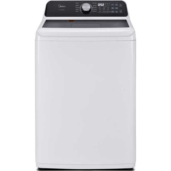 Midea - 4.5 CF Top Load Washer, Impeller, Stainless TubWash Machines - MLTW45M4BWW Hot on Sale