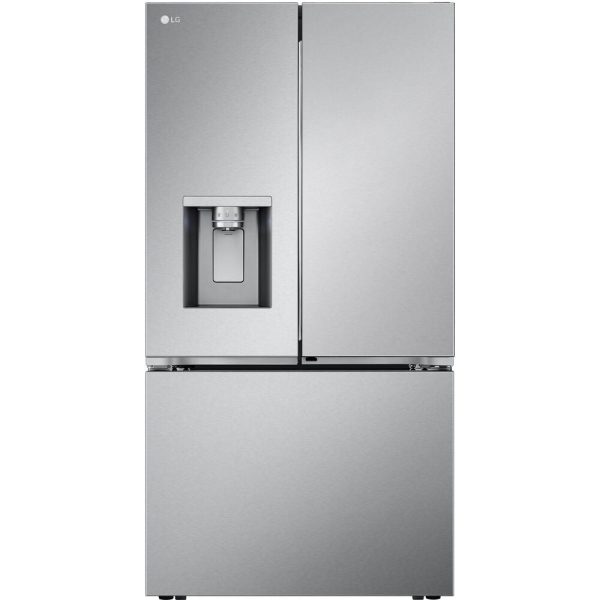 LG - 26 CF Counter Depth 3 Door French Door, Ice and Water w  4 Types of IceRefrigerators - LRYXC2606S For Sale