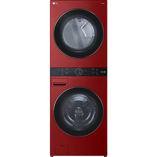 LG - 4.5 CF   7.4 CF Electric Washtower with Center Control, TurboSteamLaundry Centers - WKEX200HRA on Sale