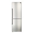 FORNO - 24-Inch Refrigerator 11.1 cu.ft Bottom Freezer in Stainless Steel with Side Grip Handle Hot on Sale