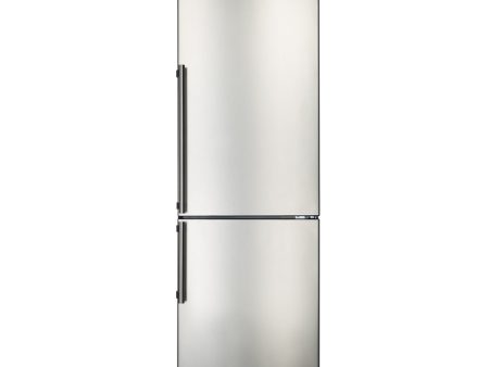 FORNO - 24-Inch Refrigerator 11.1 cu.ft Bottom Freezer in Stainless Steel with Side Grip Handle Hot on Sale