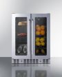 Summit -24  Built-In Dual-Zone Produce Refrigerator, ADA Compliant | ALFD24WBVPANTRY Supply