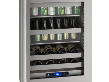 U-Line - 24  5 Class Slide & Secure™ Dual-Zone Beverage Center - HBD524 Sale