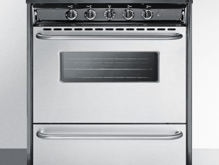 Summit - 30  Wide Gas Range, Open Burners | TNM2107BRW Cheap