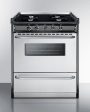 Summit - 30  Wide Gas Range, Open Burners | TNM2107BRW Cheap