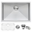 28-inch Undermount 16 Gauge Tight Radius Stainless Steel Kitchen Sink Single Bowl Fashion