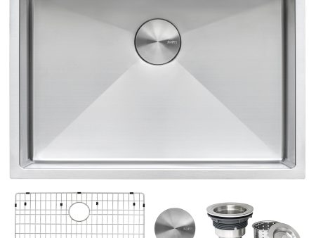 28-inch Undermount 16 Gauge Tight Radius Stainless Steel Kitchen Sink Single Bowl Fashion