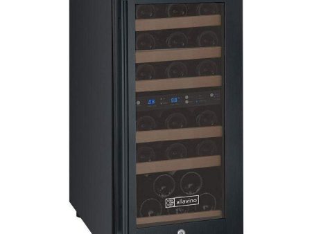 FlexCount Series 30 Bottle Dual-Zone Wine Refrigerator - Black For Discount