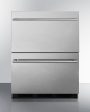 Accucold Summit - 24  Wide 2-Drawer All-Refrigerator, ADA Compliant |  SP6DBS2D7ADA For Cheap