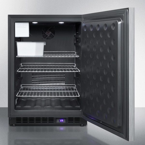 Summit - 24  Wide Built-In All-Freezer With Icemaker | [SCFF53BXCSSHHIM] Cheap