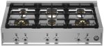 Bertazzoni | 36  Gas Rangetop 6 Brass Burners | PROF366RTBXT Fashion