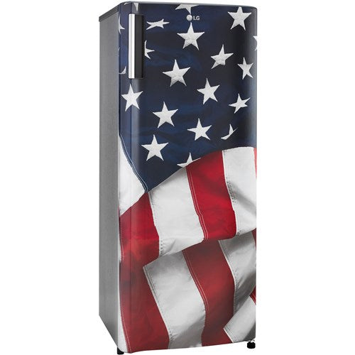 LG - 7 cuft Single Door Refrigerator with American Flag Door, 20  WidthManual-Defrost Upright - LRONC0705A Discount