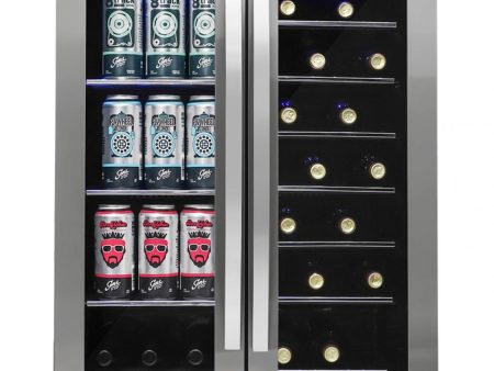 Danby - 5.2 CuFt Beverage Center, French Door Design, LED LightsBeverage Center - DBC052A1BSS Supply