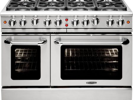 Capital Cooking - 48  Capital Precision Range - Manual Clean - 19K BTU - 8 Sealed Burners  - MCR488 Cheap