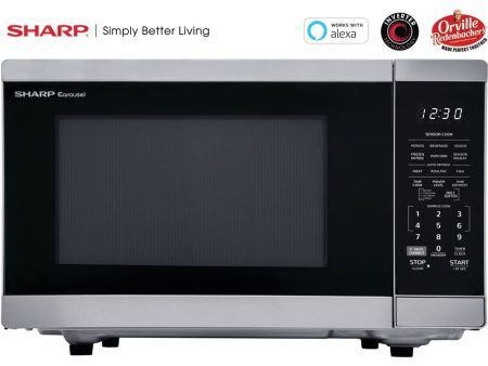 Sharp - 1.4 CF Smart Countertop Microwave Oven, Orville Redenbacher s CertifiedMicrowaves - SMC1469HS Online Hot Sale