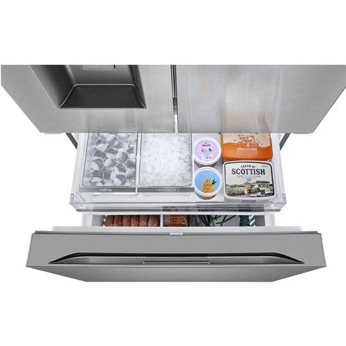 LG - 26 CF Counter Depth 3 Door French Door, Ice and Water w  4 Types of IceRefrigerators - LRYXC2606S For Sale