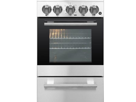 FORNO - 20-Inch Lamazze Gas Range with 4 Burners and 21,200 BTUs in Stainless Steel Cheap