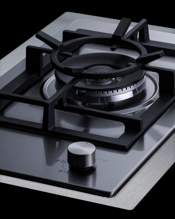 Summit - 15  Wide 1-Burner Gas Cooktop In Stainless Steel  | GCJ1SSTK15 For Sale