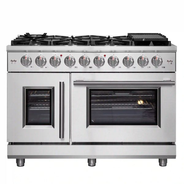 Forno - 48  Massimo Freestanding French Door Gas Range Online