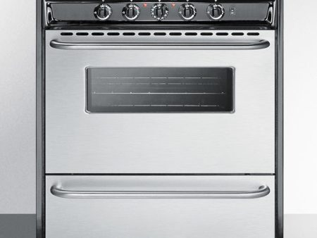 Summit - 30  Wide Electric Coil Range | TEM210BRWY For Sale