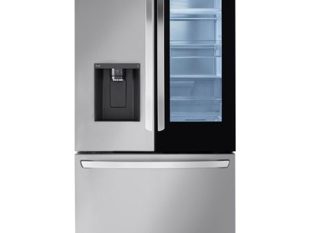 LG - 26 CF 3 Door French Door, InstaView Edge to Edge Only, Ice & Water Dispenser Refrigerators - LRFOC2606S Discount