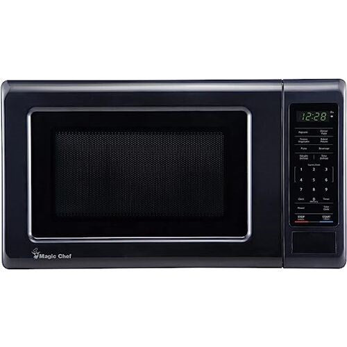 Magic Chef - 0.7 Cu Ft Countertop 700 Watt Digital TouchMicrowaves - MC77MB Fashion