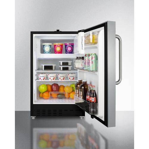 Summit - 20  2.68 cu.ft Stainless Steel Built-in or Freestanding Refrigerator - ADA Compliant | ALRF49BCSS on Sale