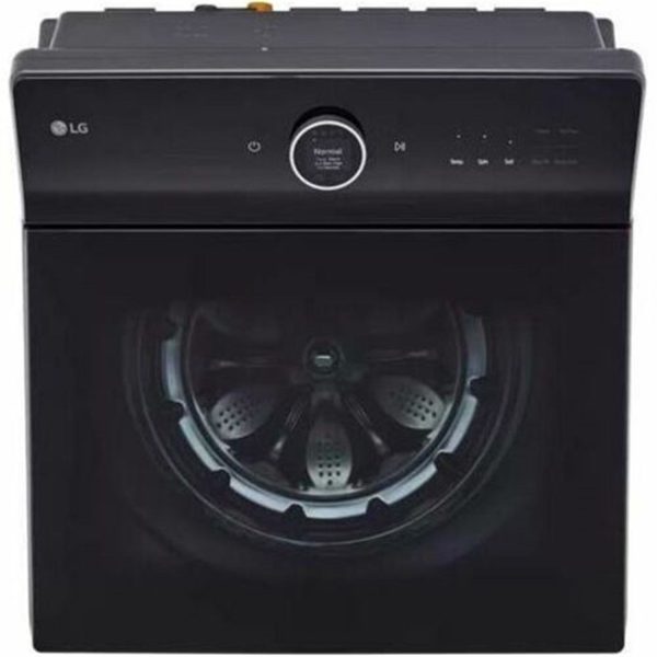 LG - 5.5 CF Top Load Washer, LCD Digital Dial Control, TurboWash3D, Easy Unload - Black Steel - WT7900HBA For Sale