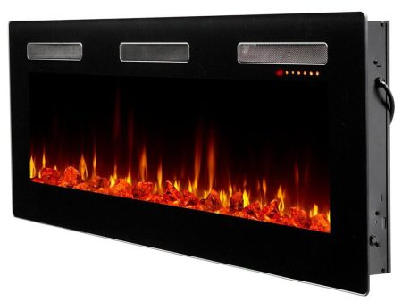 Dimplex - 60-inch Sierra Series Wall Mount Built-In Linear Electric Fireplace | SIL60 For Cheap