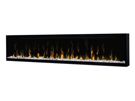 Dimplex - IgniteXL® 74-inch Built-in Linear Electric Fireplace | Black Trim | XLF74 Cheap