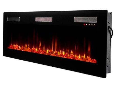 Dimplex - 72-inch Sierra Series Wall Mount Built-In Linear Electric Fireplace | SIL72 Supply