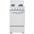 Danby - 20  Electric Range, Coil Elements,Push & Turn Safety Knobs,Manual CleanRanges - DER202W For Sale