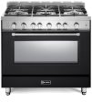 Verona - Prestige 36  Gas Single Oven Range - 5 Burners - Stainless Steel, Matte Black, White For Sale