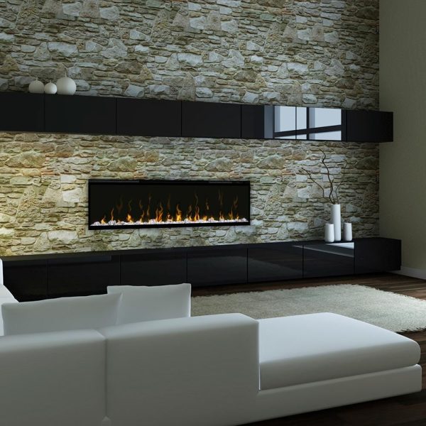 Dimplex - IgniteXL® 74-inch Built-in Linear Electric Fireplace | Black Trim | XLF74 Cheap